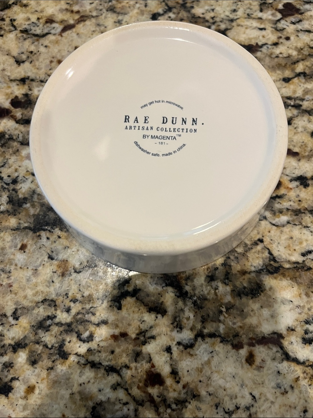 NWOT Rae Dunn KITTY Food Bowl - ceramic - Picture 3 of 5